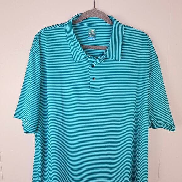 Pro Tour Cool Play Blue Athletic Golf Polo Shirt Men's Size XXL Activewear - Picture 5 of 8